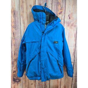 Burton Mens Blue Snowboarding Jacket With Hood Size Medium